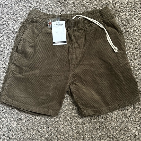 Birdwell Britches Shorts Mens Medium Corduroy Elastic Waist Drawstring Classic - Picture 1 of 1